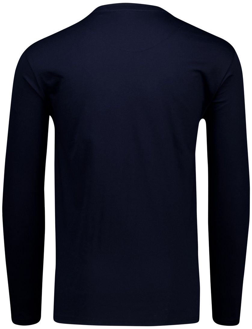 Schiesser Pyjama donkerblauw effen 100% katoen