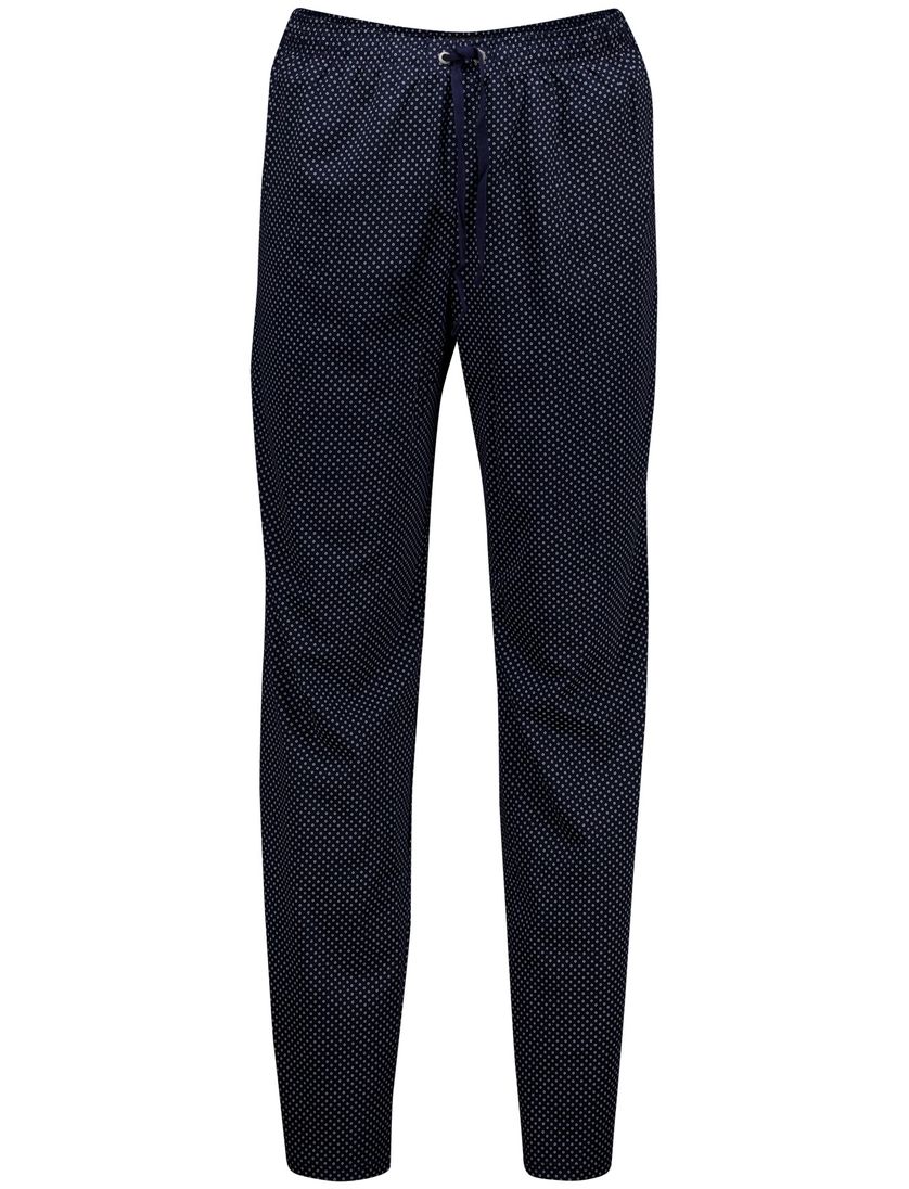 Schiesser Pyjama donkerblauw effen 100% katoen