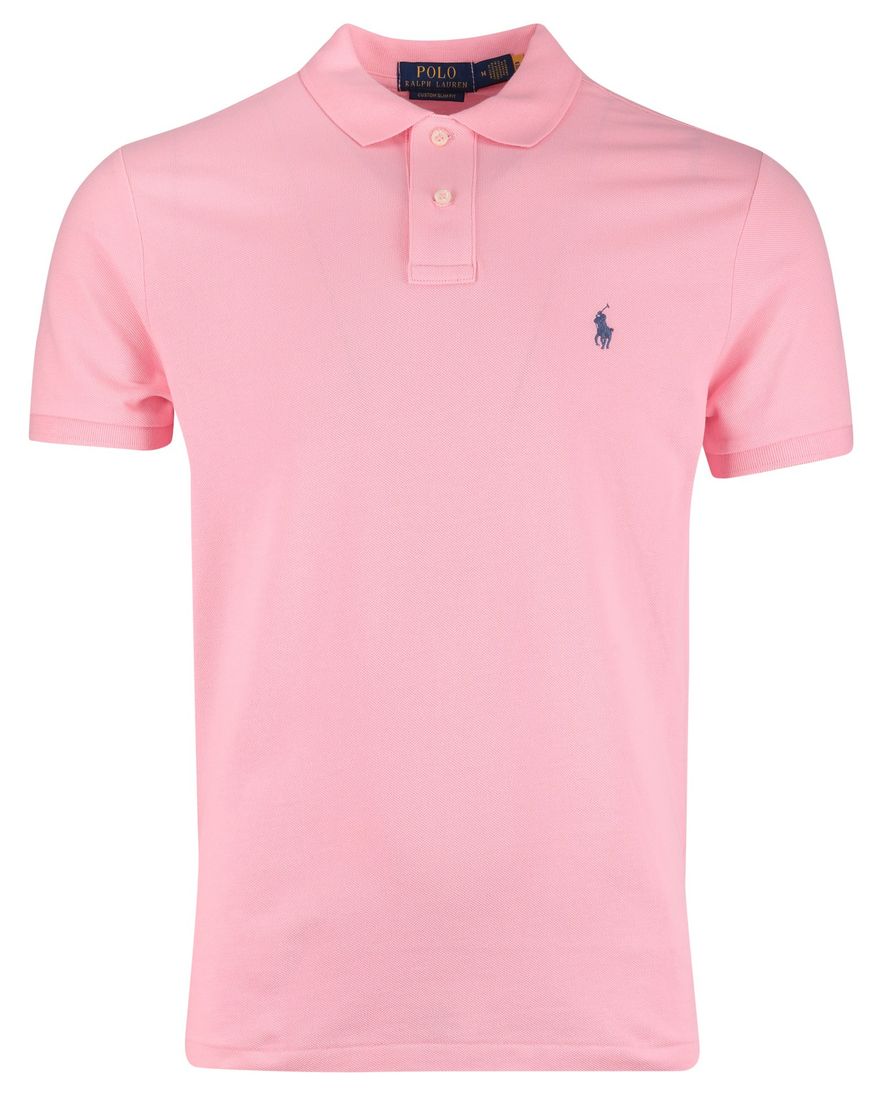 Polo Ralph Lauren polo roze effen normale fit katoen