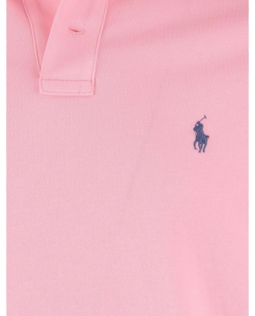 Polo Ralph Lauren polo roze effen normale fit katoen