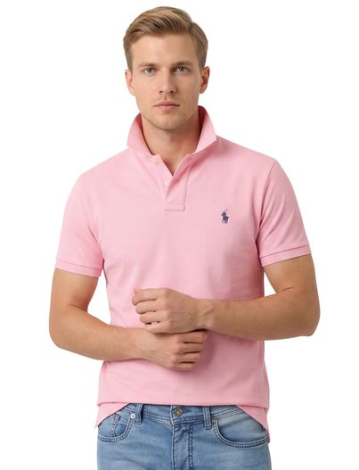 Polo Ralph Lauren Polo Ralph Lauren polo effen roze normale fit katoen