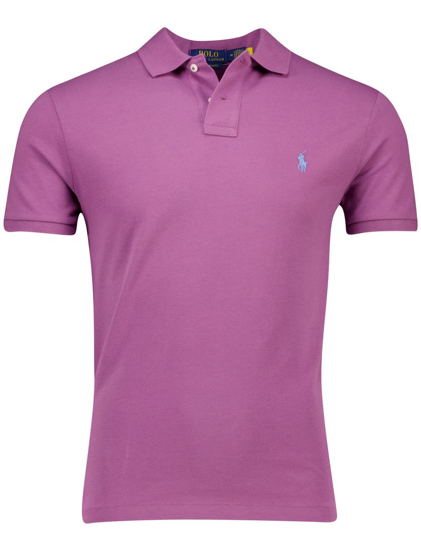 Polo Ralph Lauren polo roze slim fit katoen