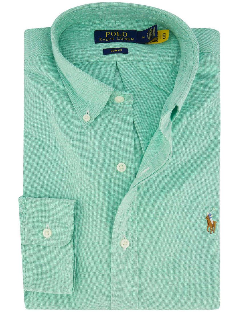 overhemd Polo Ralph Lauren mint groen slim fit