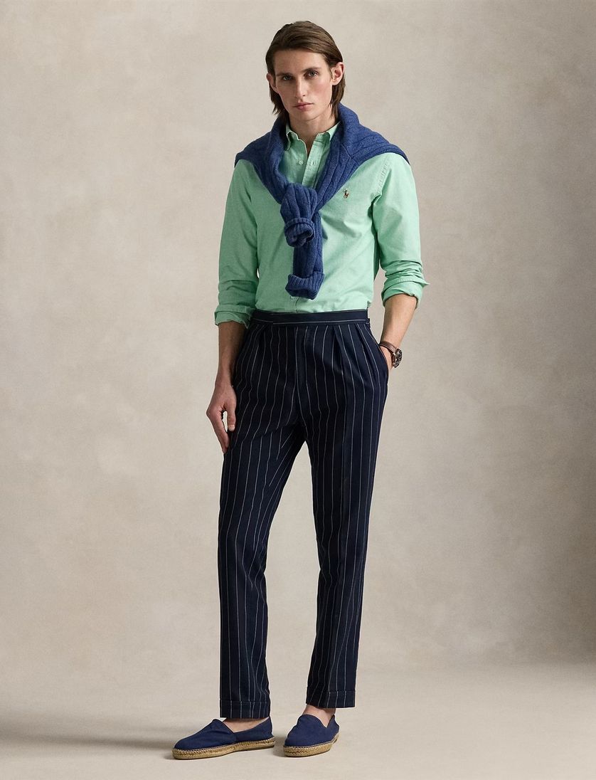 overhemd Polo Ralph Lauren mint groen slim fit