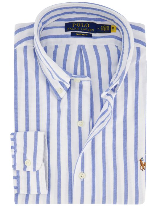 Polo Ralph Lauren overhemd blauw wit gestreept