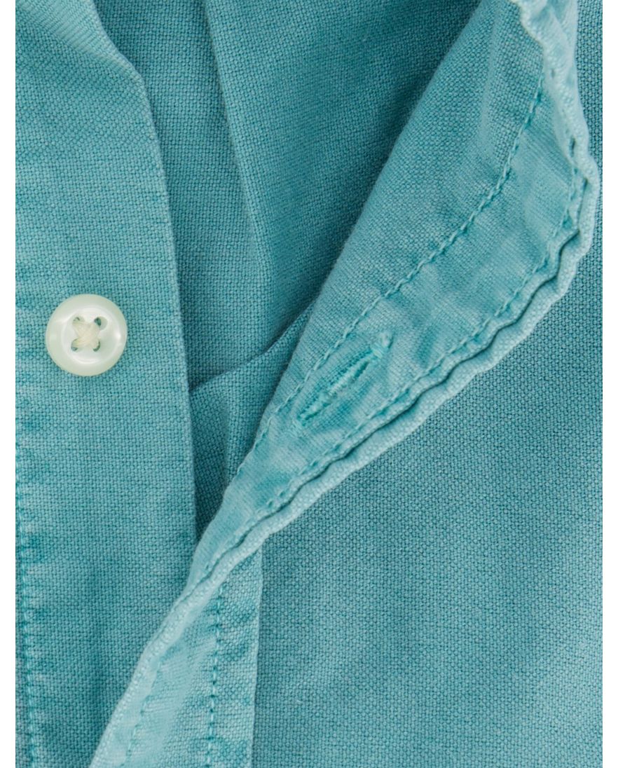 Polo Ralph Lauren overhemd effen blauw slim fit