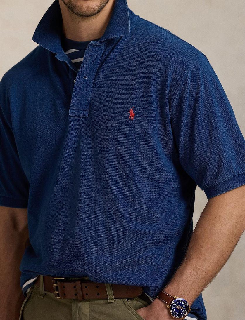 Polo Ralph Lauren Big & Tall polo blauw katoen