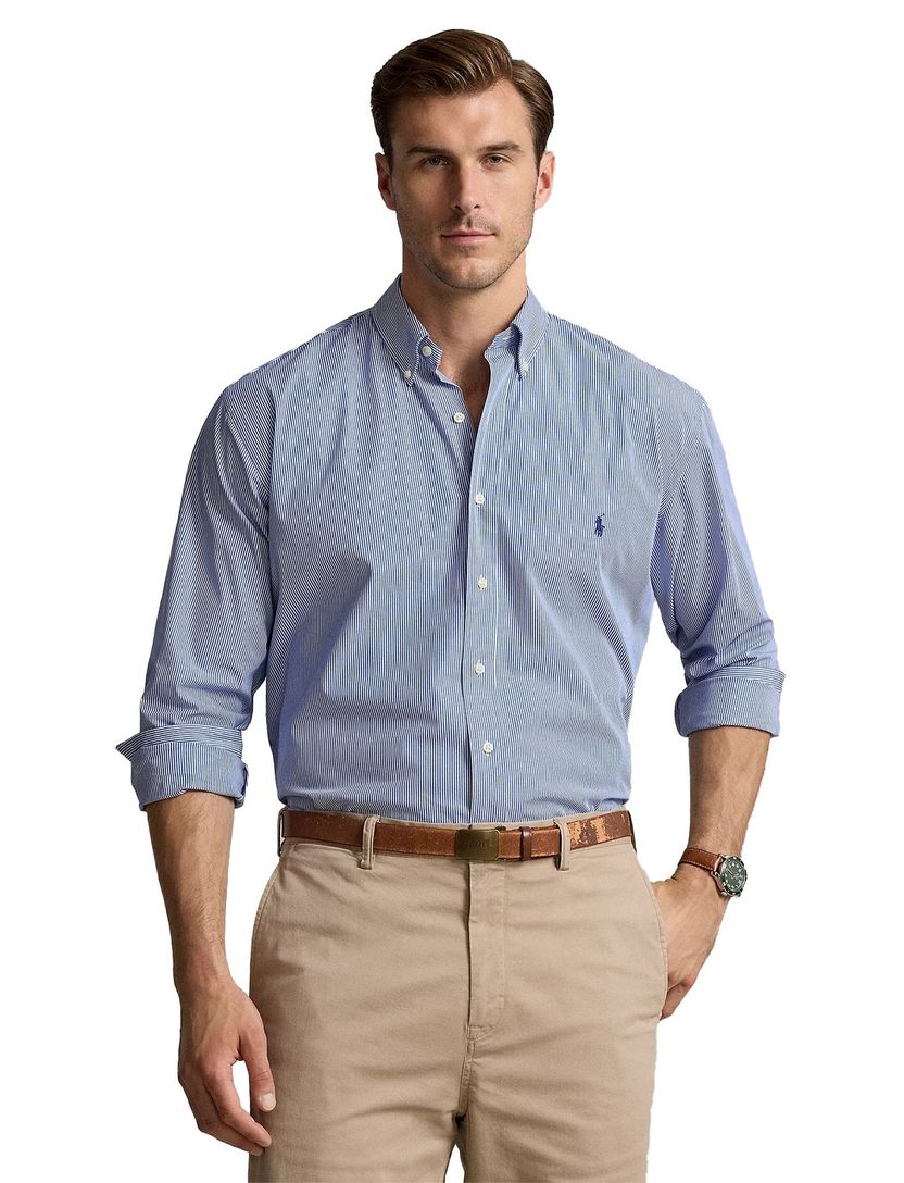 Polo Ralph Lauren overhemd blauw gestreept