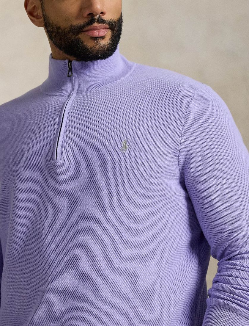 Polo Ralph Lauren Big & Tall half zip trui paars
