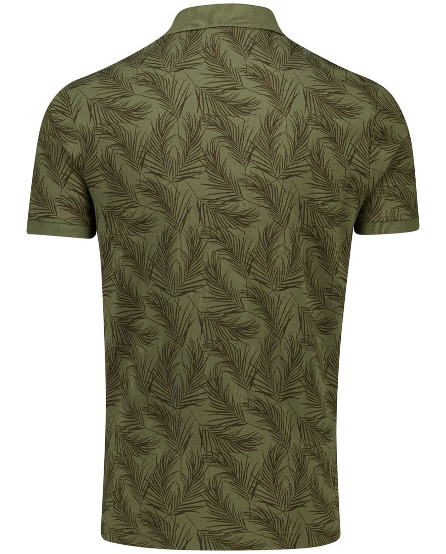 Tommy Hilfiger polo groen geprint katoen normale fit