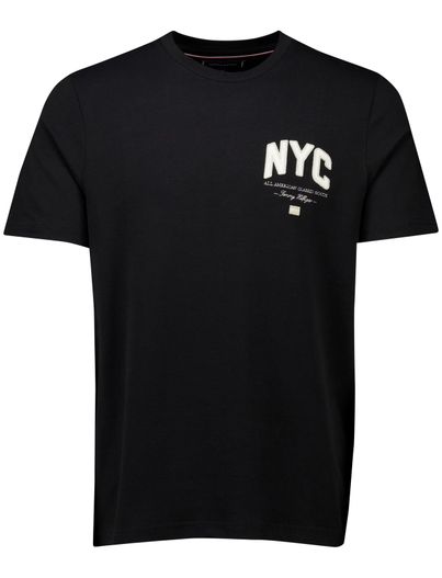 Tommy Hilfiger Tommy Hilfiger T-shirt zwart katoen met opdruk
