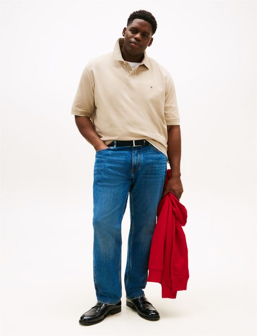 poloshirt korte mouw beige Tommy Hilfiger Big & Tall