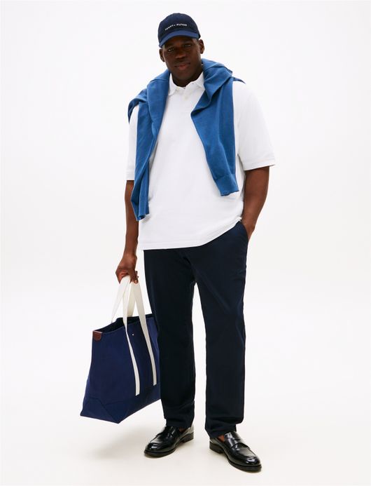 poloshirt korte mouw wit Tommy Hilfiger Big & Tall