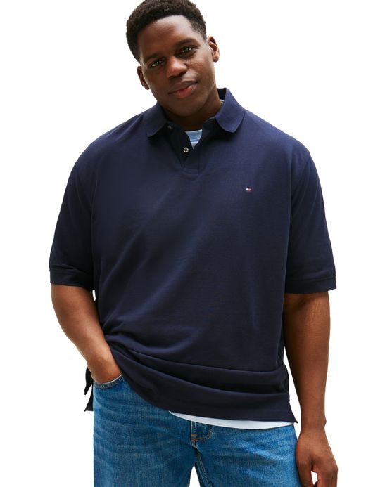 poloshirt korte mouw donkerblauw Tommy Hilfiger Big & Tall