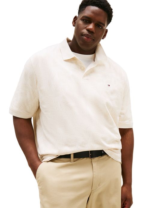 poloshirt korte mouw beige Tommy Hilfiger Big & Tall