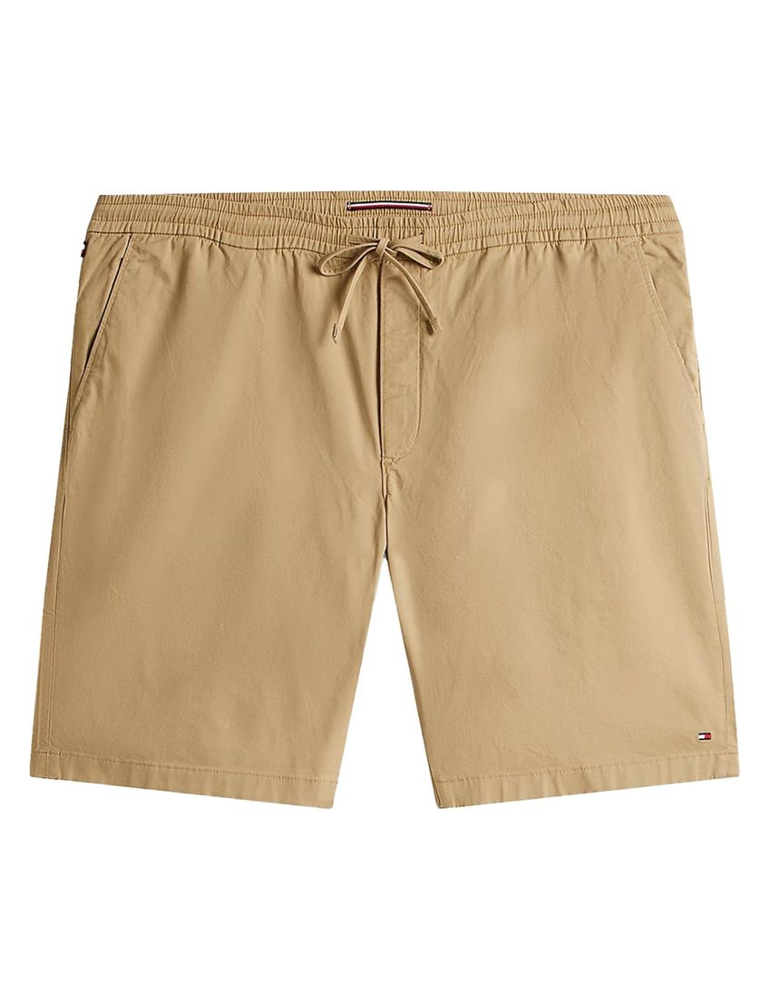 Tommy Hilfiger bermuda big & tall effen beige katoen