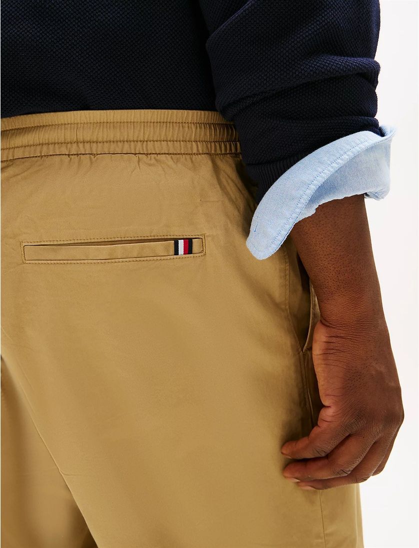 Tommy Hilfiger bermuda big & tall effen beige katoen