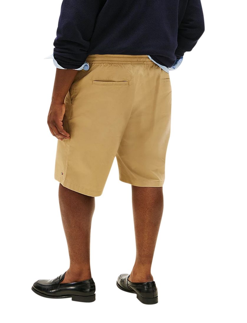 Tommy Hilfiger bermuda big & tall effen beige katoen