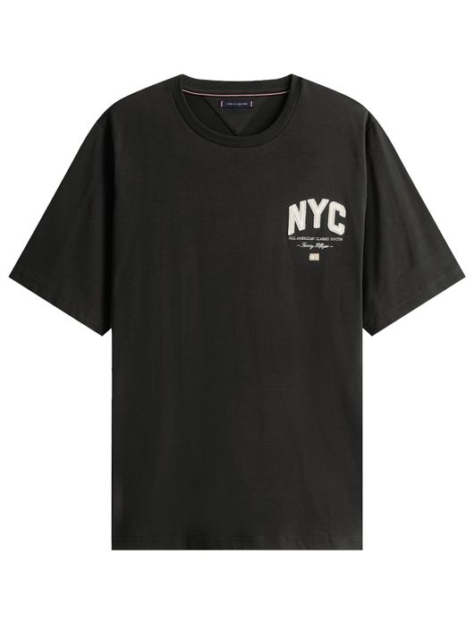 t-shirt zwart Tommy Hilfiger Big & Tall