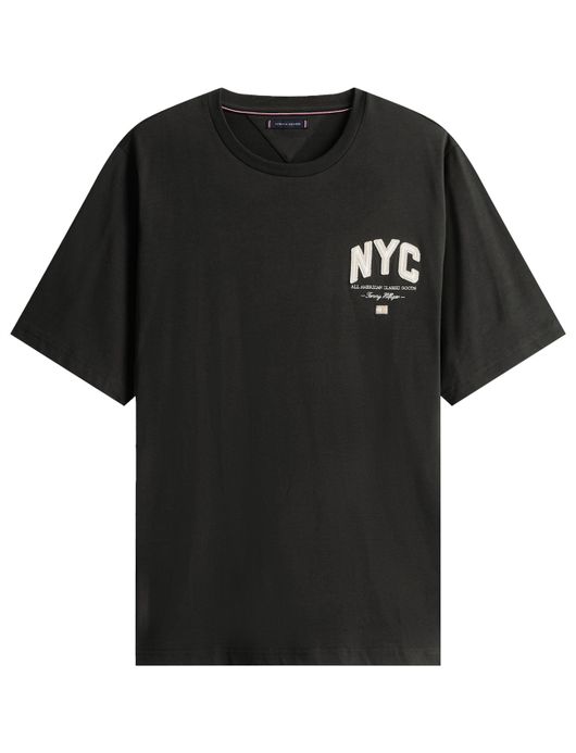 Tommy Hilfiger t-shirt big & tall donkerblauw