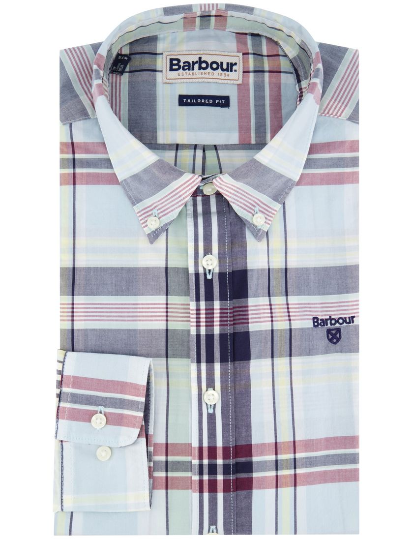 Barbour overhemd geruit button down Tailored Fit