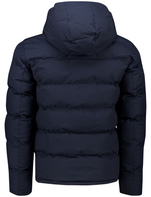 Airforce winterjas puffer effen donkerblauw normale fit