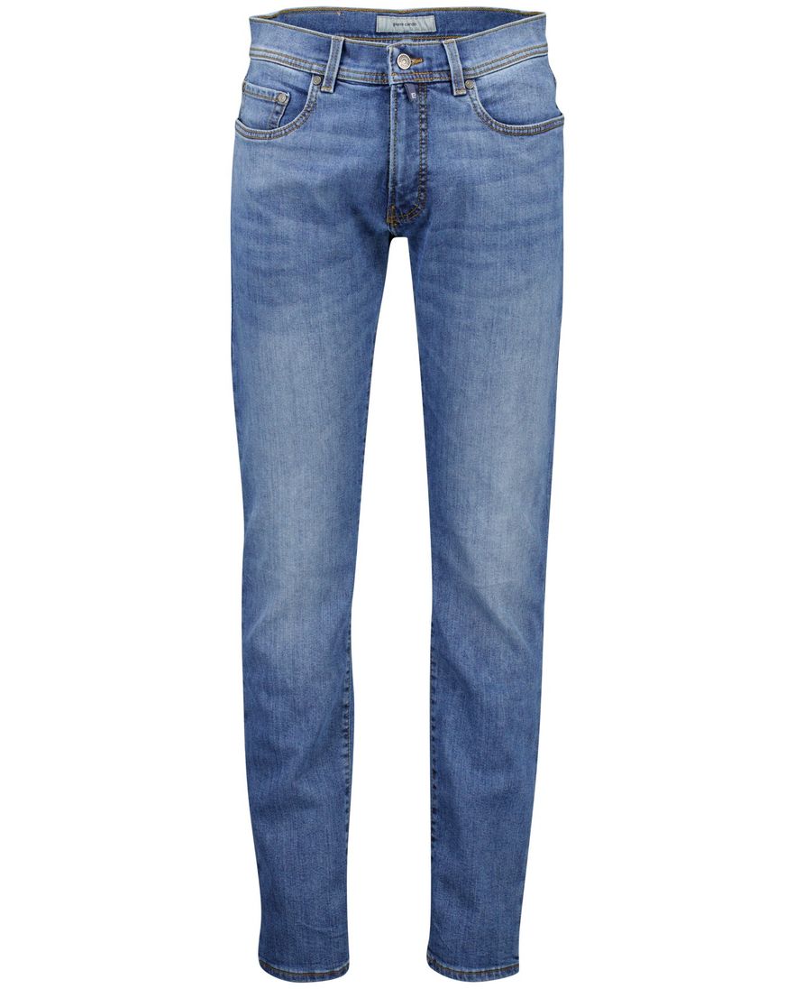 Pierre Cardin 5-p jeans blauw katoen Lyon Tapered