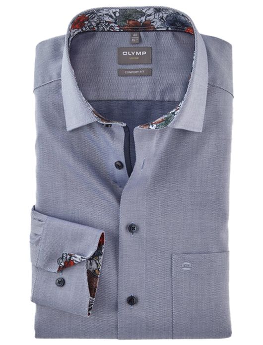 business overhemd blauw Olymp Luxor Comfort Fit