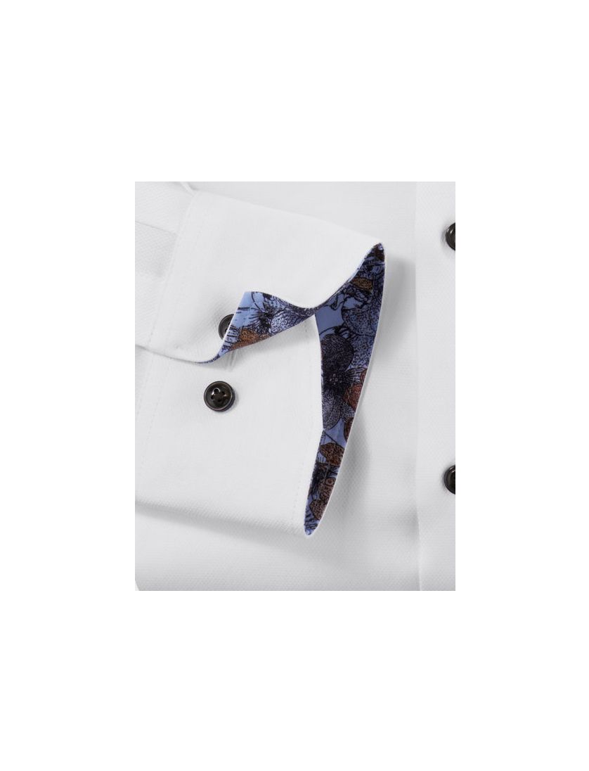 overhemd mouwlengte 7 Olymp Luxor Modern Fit wit borstzak