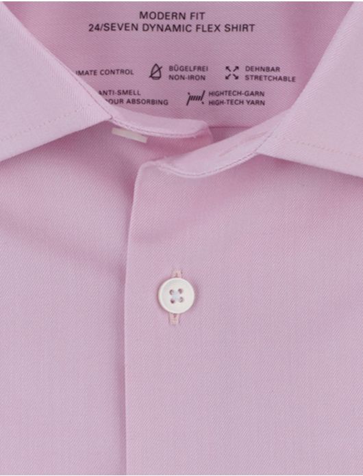 Olymp overhemd roze Luxor Modern Fit effen