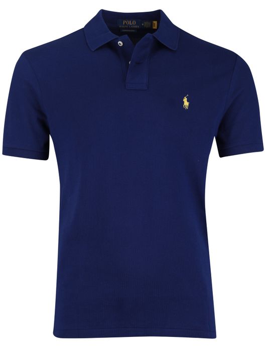 Polo Ralph Lauren polo effen blauw normale fit