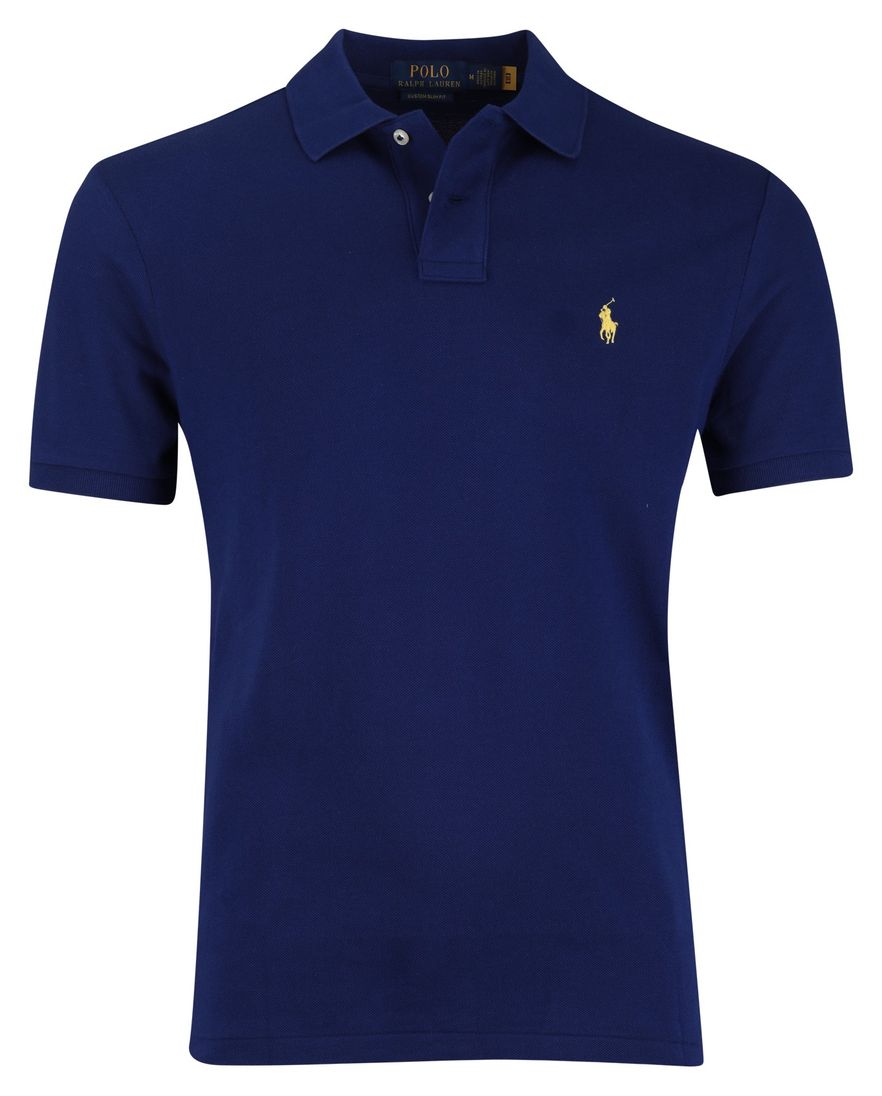Polo Ralph Lauren polo effen blauw normale fit