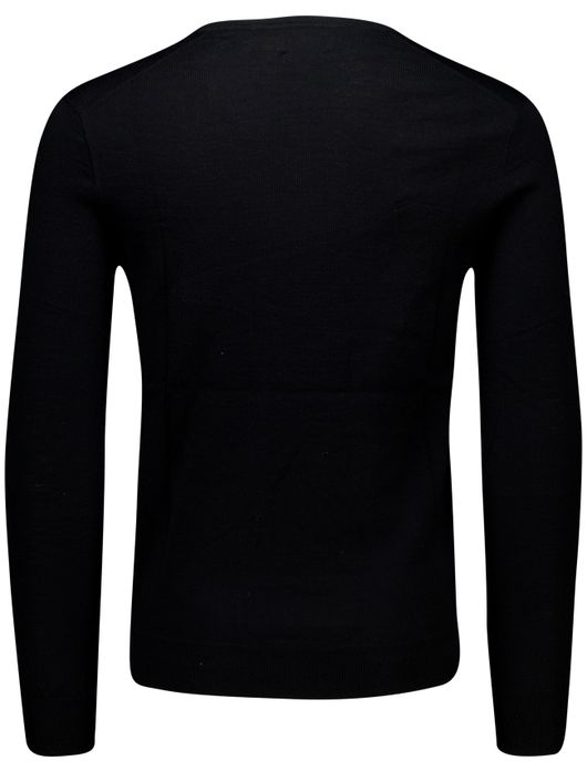 Polo Ralph Lauren trui zwart Slim Fit V-hals gebreid