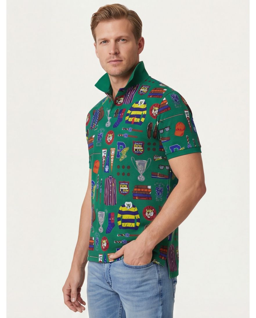 Polo Ralph Lauren polo print groen