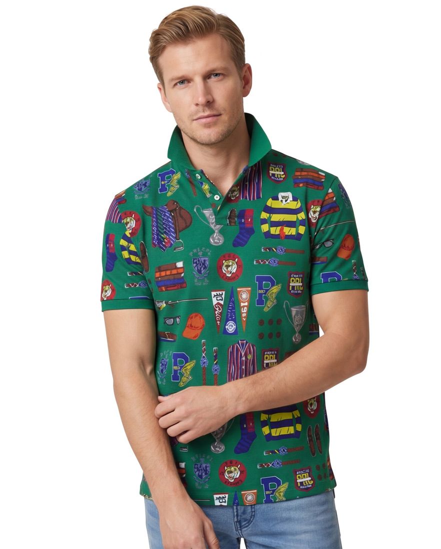 Polo Ralph Lauren polo print groen