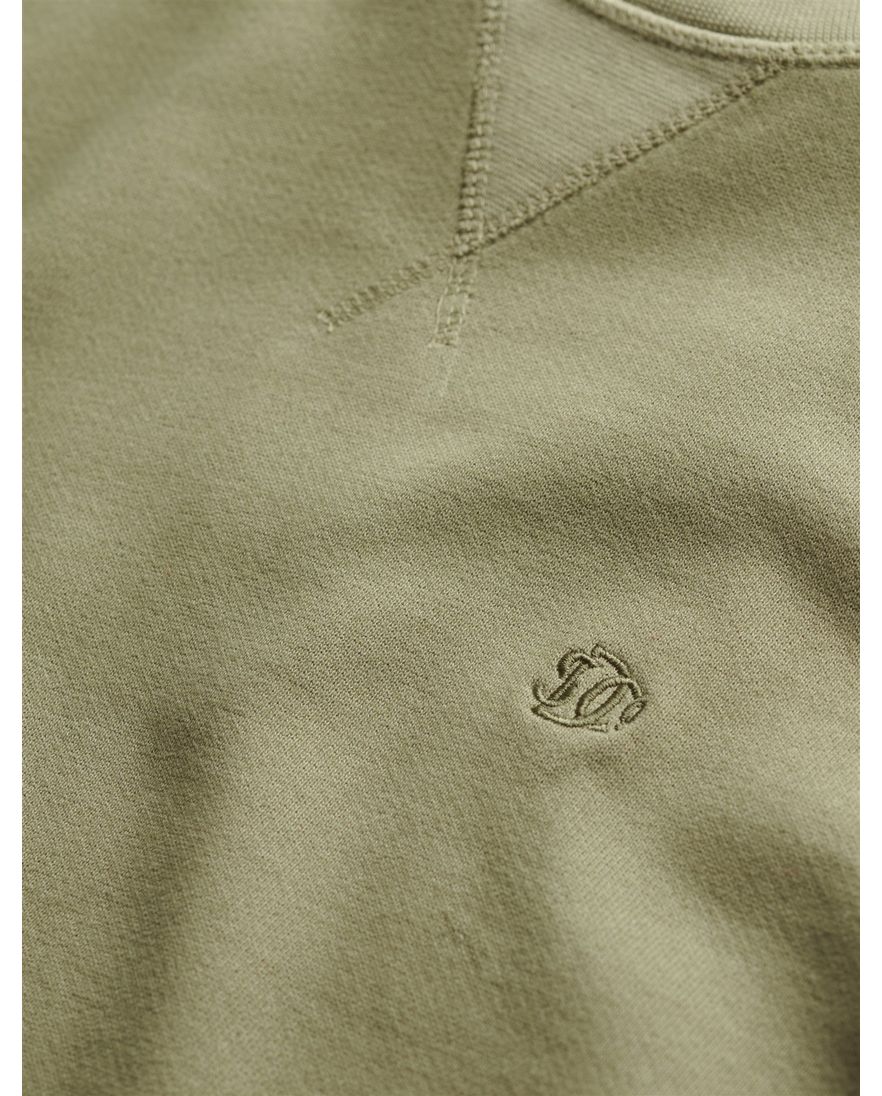 Superdry sweater olijfgroen ronde hals