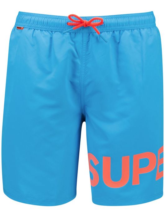 Superdry zwemshort helderblauw effen