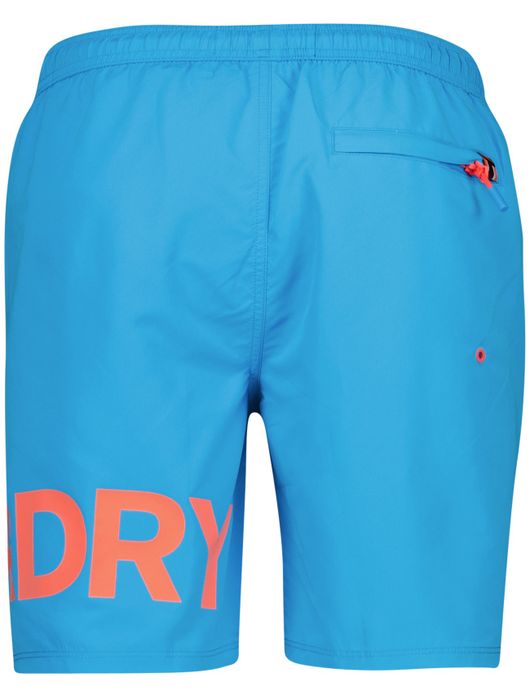 Superdry zwemshort helderblauw effen