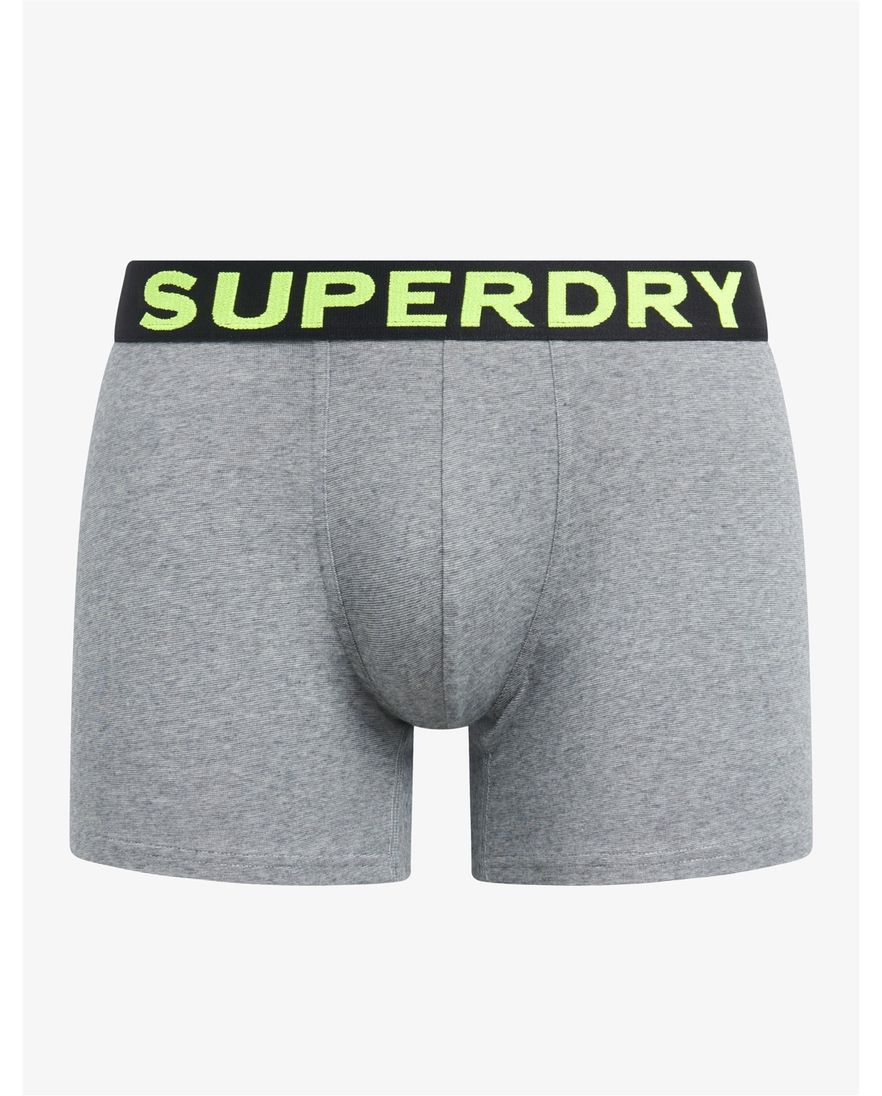 Superdry boxershorts 3-pack grijs zwart
