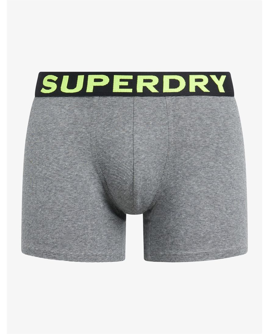 Superdry boxershorts 3-pack grijs zwart