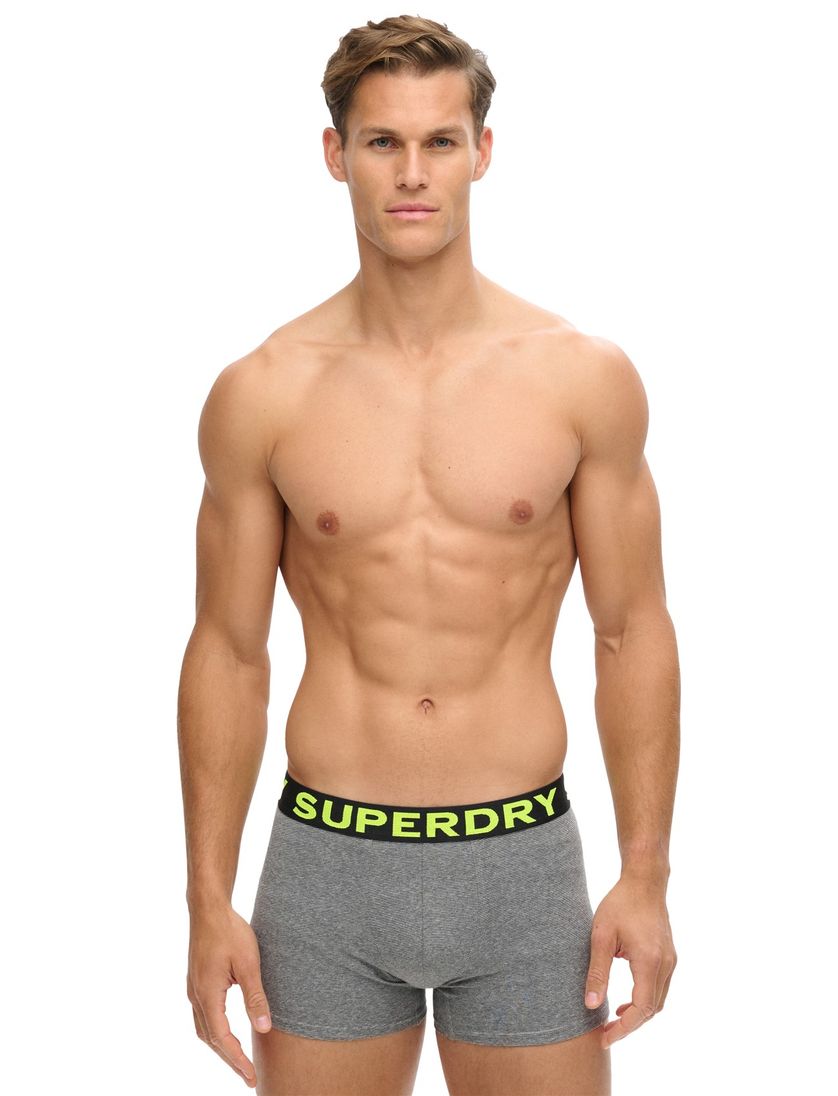 Boxershorts Superdry grijs zwart 3-pack