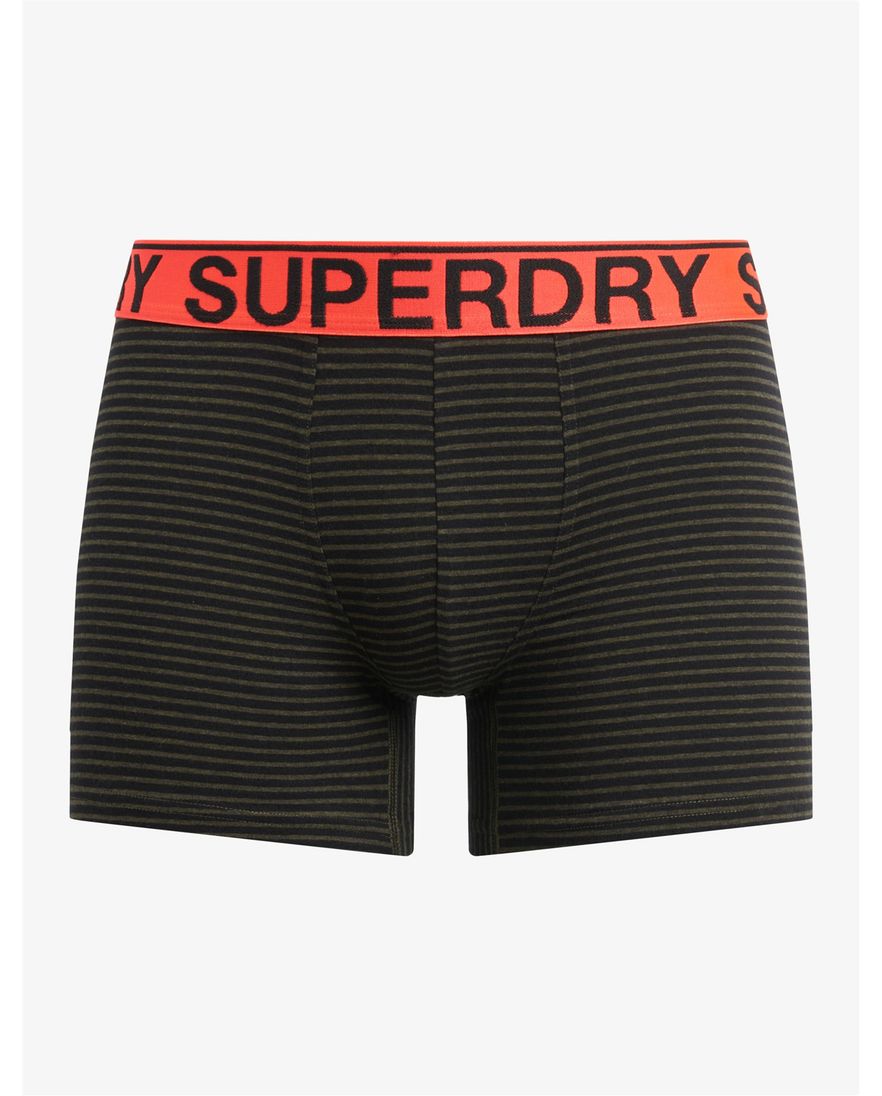 Superdry boxershorts zwart groen 3-pack