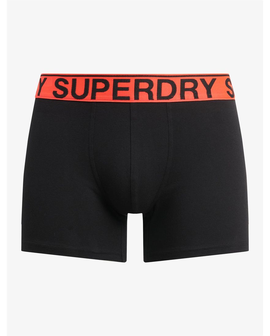 Superdry boxershorts zwart groen 3-pack