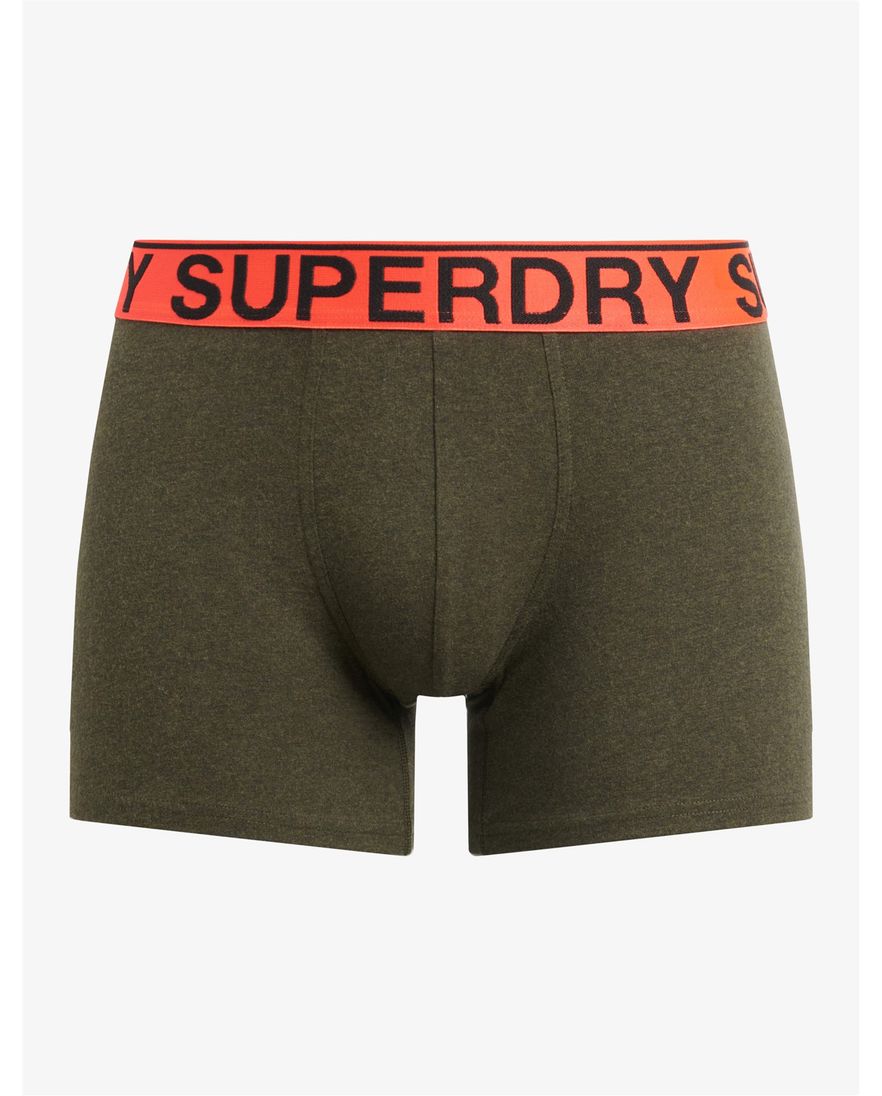 Superdry boxershorts zwart groen 3-pack
