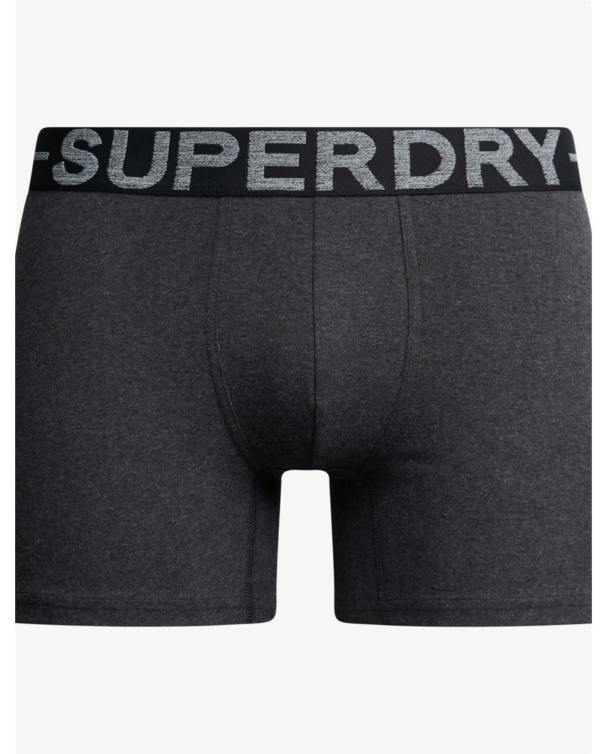 Superdry boxershorts 3-pack grijs