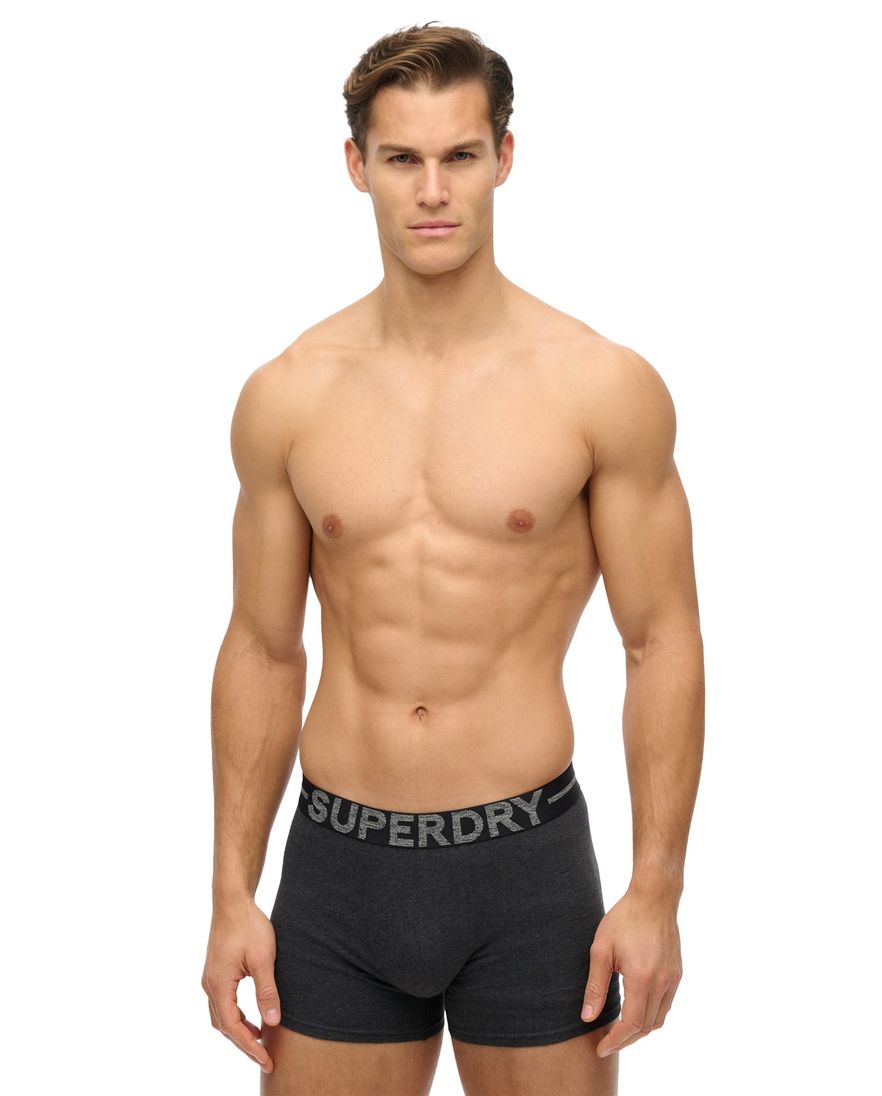 Superdry boxershorts 3-pack grijs