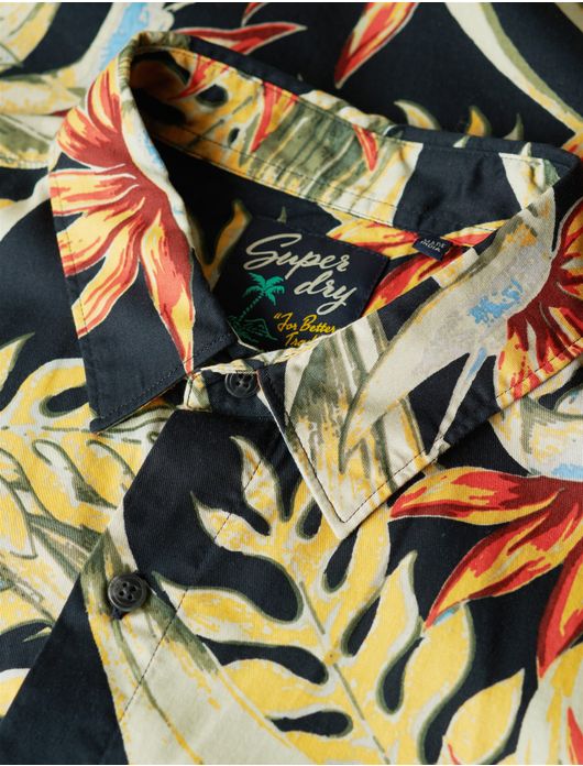 Superdry overhemd geprint korte mouw multicolor