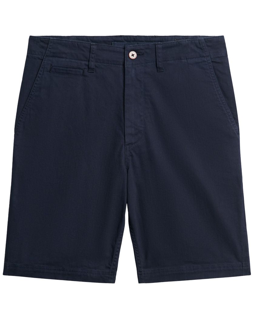 Superdry bermuda donkerblauw effen chino