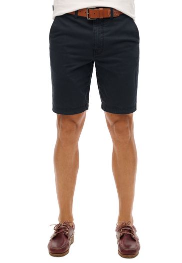 Superdry Superdry bermuda donkerblauw effen katoen