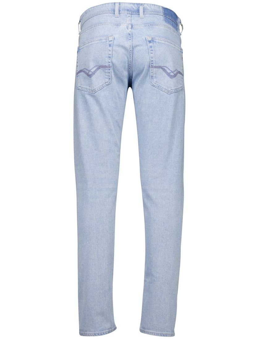 Replay jeans Grover straight fit lichtblauw denim